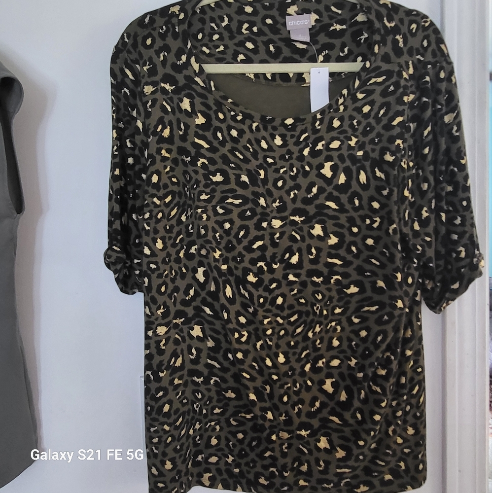 Chico's Leopard Print Tee